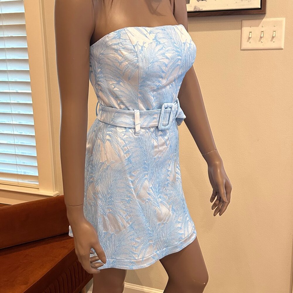 Lavender Brown Jolie Strapless Mini Dress